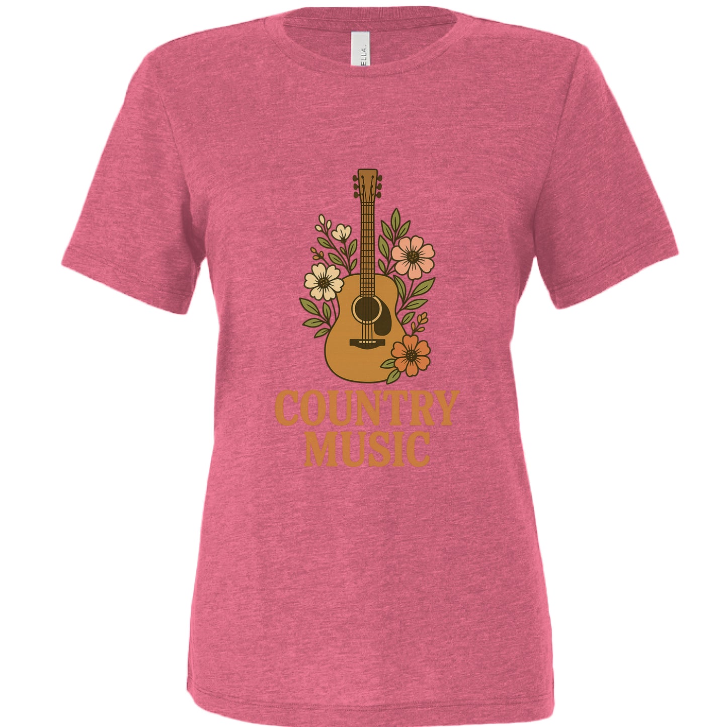 Char Pink Triblend - FRONT